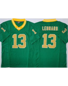Men's Notre Dame Fighting Irish #13 Riley Leonard Green Stitched Jersey