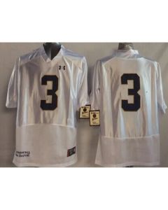Men's Notre Dame Fighting Irish #3 Joe Montana White Stitched Jersey (White)