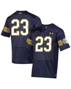 Men's Notre Dame Fighting Irish ACTIVE PLAYER Custom 2023 Navy Stitched Jersey