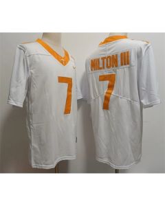 Men's Notre Tennessee Volunteers #7 Joe Milton III White Stitched Jersey