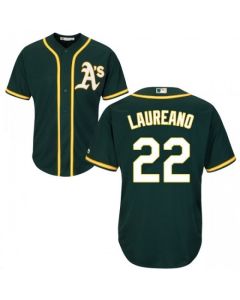 Men's Oakland Athletics #22 Ramon Laureano Green Stitched MLB Jersey