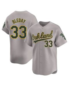 Men's Oakland Athletics #33 JJ Bleday Gray Home Replica Jersey (Gray)