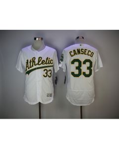 Men's Oakland Athletics #33 Jose Canseco White Flexbase Stitched MLB Jersey