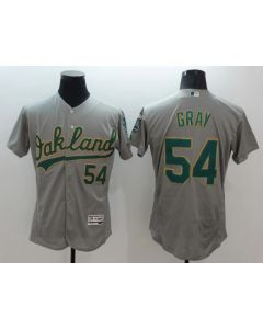 Men's Oakland Athletics #54 Sonny Gray Grey Flex Base Stitched Jersey