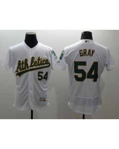 Men's Oakland Athletics #54 Sonny Gray White Flex Base Stitched Jersey