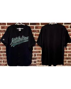 Men's Oakland Athletics Blank Black Stitched Baseball Jersey
