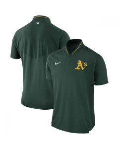 Men's Oakland Athletics Green Authentic Collection Elite Performance Polo