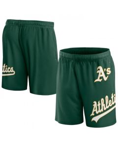 Men's Oakland Athletics Green Clincher Mesh Shorts