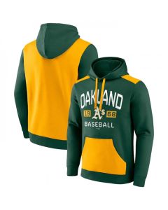 Men's Oakland Athletics Green/Gold Chip in Pullover Hoodie