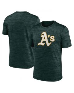 Men's Oakland Athletics Green Team Logo Velocity Performance T-Shirt