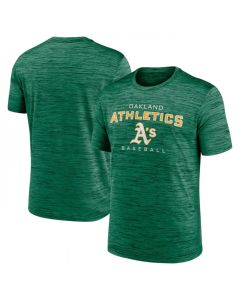 Men's Oakland Athletics Green Velocity Practice Performance T-Shirt (Green)