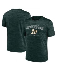 Men's Oakland Athletics Green Velocity Practice Performance T-Shirt