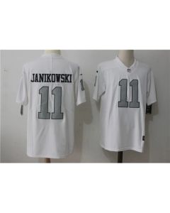 Men's Oakland Raiders #11 Sebastian Janikowski White Stitched NFL Vapor Untouchable Limited Jersey