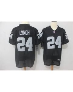 Men's Oakland Raiders #24 Marshawn Lynch Black Vapor Untouchable Elite Stitched NFL Jersey