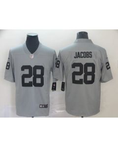 Men's Oakland Raiders #28 Josh Jacobs 2019 Gary Inverted Legend Stitched NFL Jersey