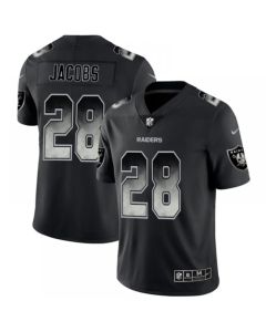 Men's Oakland Raiders #28 Josh Jacobs 2019 Smoke Fashion Limited Stitched NFL Jersey