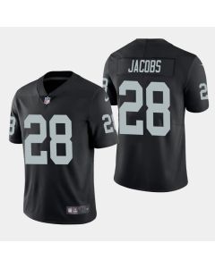 Men's Oakland Raiders #28 Josh Jacobs Black Vapor Untouchable Limited Stitched NFL Jersey