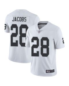 Men's Oakland Raiders #28 Josh Jacobs White Vapor Untouchable Limited Stitched NFL Jersey