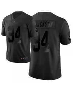 Men's Oakland Raiders #34 Bo Jackson Black Vapor City Edition Limited Stitched NFL Jersey
