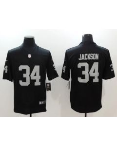 Men's Oakland Raiders #34 Bo Jackson Black Vapor Untouchable Player Limited Jersey