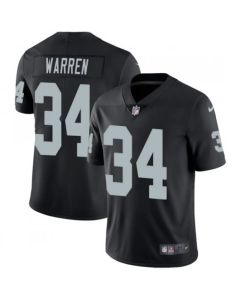 Men's Oakland Raiders #34 Chris Warren Black Vapor Untouchable Limited NFL Stitched Jersey