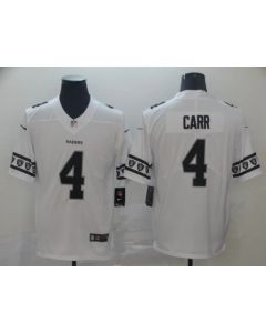 Men's Oakland Raiders #4 Derek Carr White 2019 Team Logo Cool Edition Stitched NFL Jersey
