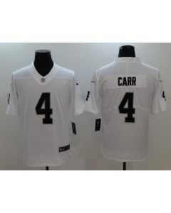Men's Oakland Raiders #4 Derek Carr White Vapor Untouchable Limited Stitched NFL Jersey