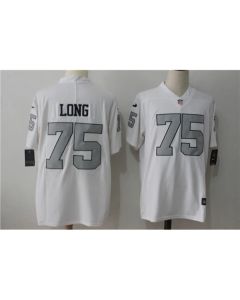 Men's Oakland Raiders #75 Howie Long White Stitched NFL Limited Rush Jersey