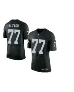 Men's Oakland Raiders #77 Lyle Alzado Black Elite Stitched NFL Jersey