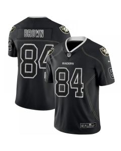 Men's Oakland Raiders #84 Antonio Brown Black Lights Out Color Rush Limited Stitched NFL Jersey