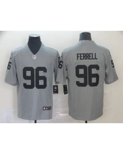 Men's Oakland Raiders #96 Clelin Ferrell 2019 Gary Inverted Legend Stitched NFL Jersey