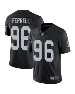 Men's Oakland Raiders #96 Clelin Ferrell Black 2019 100th Season Vapor Untouchable Limited Stitched NFL Jersey