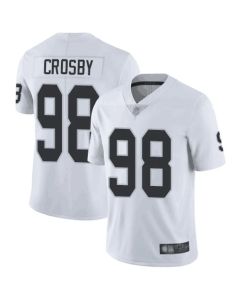 Men's Oakland Raiders #98 Maxx Crosby White Vapor Untouchable Limited Stitched NFL Jersey
