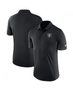 Men's Oakland Raiders Black Evergreen Polo