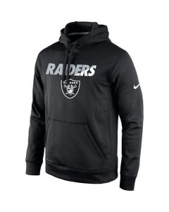 Men's Oakland Raiders Black Kick Off Staff Performance Pullover Hoodie