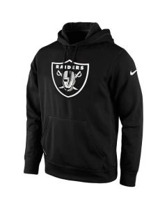 Men's Oakland Raiders Black KO Logo Essential Hoodie