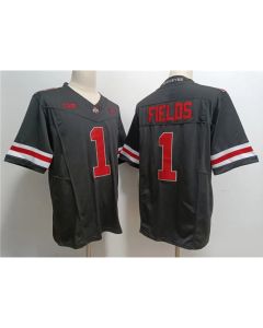 Men's Ohio State Buckeyes #1 Justin Fields Black 2023 F.U.S.E. Limited Stitched Jersey