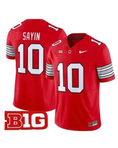 Men's Ohio State Buckeyes #10 Julian Sayin Red 2025/26 Vapor F.U.S.E. Limited Stitched Jersey (Red)