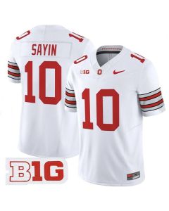 Men's Ohio State Buckeyes #10 Julian Sayin White 2025/26 Vapor F.U.S.E. Limited Stitched Jersey (White)
