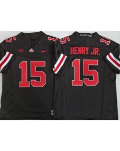 Men's Ohio State Buckeyes #15 Chris Henry Jr Black 2025 Vapor F.U.S.E. Limited Jersey (Black)