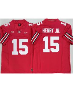 Men's Ohio State Buckeyes #15 Chris Henry Jr Red 2025 Vapor F.U.S.E. Limited Jersey