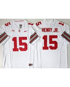 Men's Ohio State Buckeyes #15 Chris Henry Jr White 2026 Vapor F.U.S.E. Limited Jersey