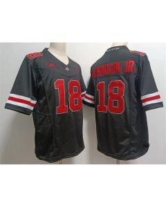 Men's Ohio State Buckeyes #18 Marvin Harrison JR. Black 2023 F.U.S.E. Limited Stitched Jersey (Black)