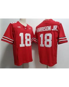 Men's Ohio State Buckeyes #18 Marvin Harrison JR. Red 2023 F.U.S.E. Limited Stitched Jersey (Red)