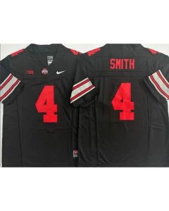 Men's Ohio State Buckeyes #4 Jeremiah Smith Black Vapor Limited Stitched Jersey