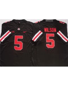 Men's Ohio State Buckeyes #5 WILSON Black Stitched Jersey