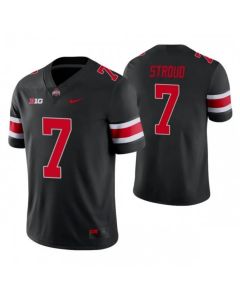 Men's Ohio State Buckeyes #7 C.J. Stroud Black Vapor Limited Stitched Jersey