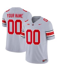 Men's Ohio State Buckeyes Active Player Custom Gray 2023 F.U.S.E. Limited Stitched Jersey
