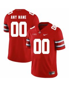 Men's Ohio State Buckeyes Active Player Custom Red With Big Patch College Stitched Jersey