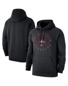 Men's Ohio State Buckeyes Black Basketball Icon Club Fleece Pullover Hoodie